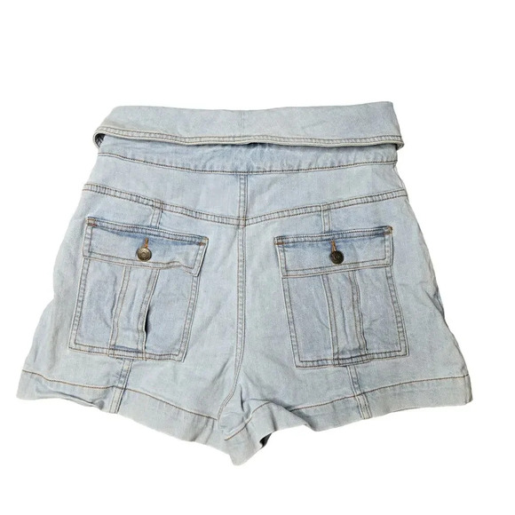 Ulla Johnson Kase Button-Front Foldover Shorts - Picture 8 of 10